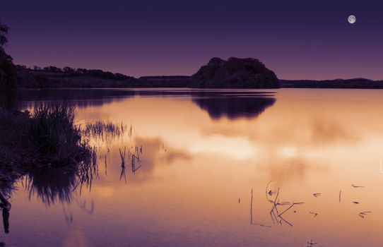 night sot of a beautiful Scottish Lake