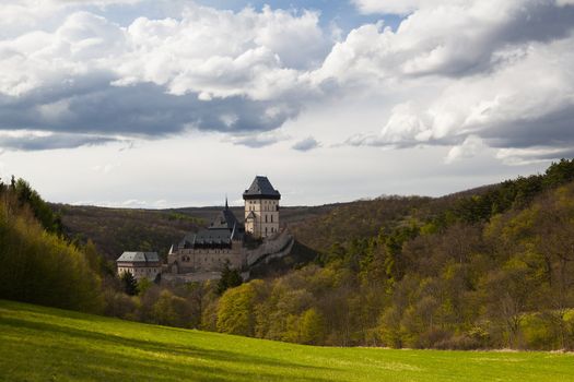 The famous Karlstejn Castle in Czech Republic