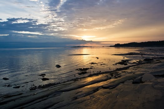 Sunset at Kiy island, White Sea