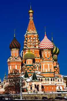 St Basil's Cathedral on Red Square, Moscow, Russia