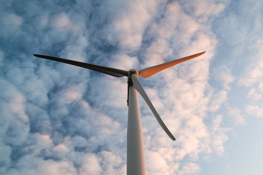 Wind farm and strange sky