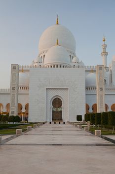 Detail of Abu Dhabi Sheikh Zayed White Mosque