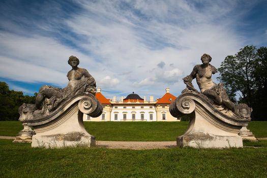 Garden in the Castle in Slavkov - Austerlitz near Brno, Czech Republic