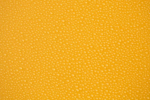 Water-drops on yellow