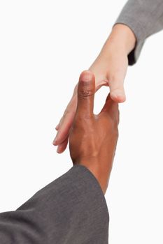 Businesspeople are going to shakehands