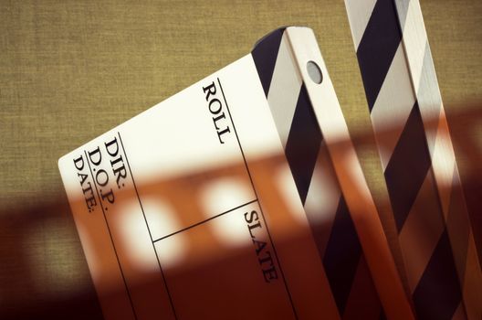 fine old style image of clapboard with film 