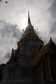 thai temple silluate art abstract photography