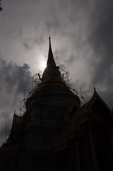 thai temple silluate art abstract photography