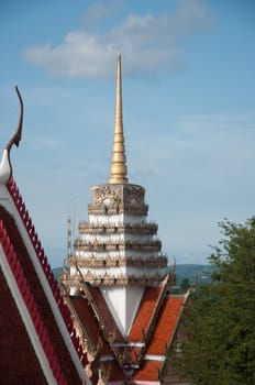 huakuan temple chedi in yala, thailand
