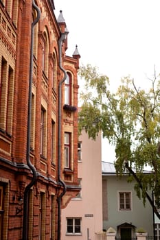 An old red building in Tallinn
