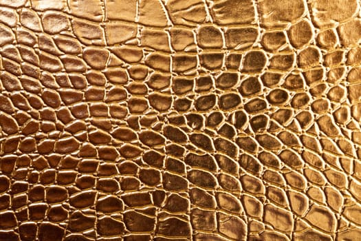 Tint Golden Crocodile Skin Texture, closeup