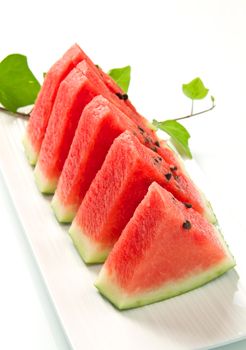 slice of fresh red watermelon