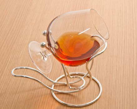 a goblets  of cognac