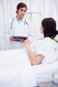 Young doctor preparing patient surgery