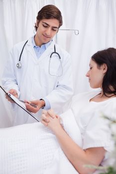 Male doctor explaining surgery to his patient