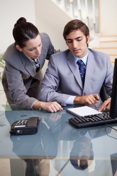 Young businesswoman mentoring her new colleague