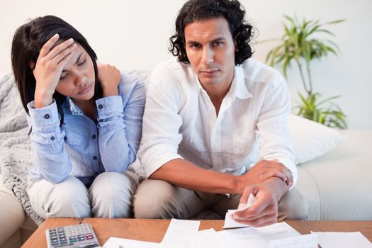 Young couple experiencing financial problems