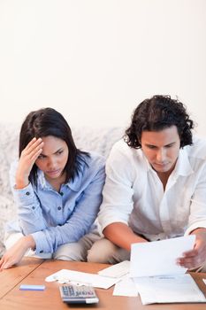 Young couple having financial problems