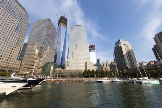 NEW YORK CITY - SEPTEMBER 17: One World Trade Center (formerly known as the Freedom Tower) is shown under construction on September 17, 2012 in New York, New York.