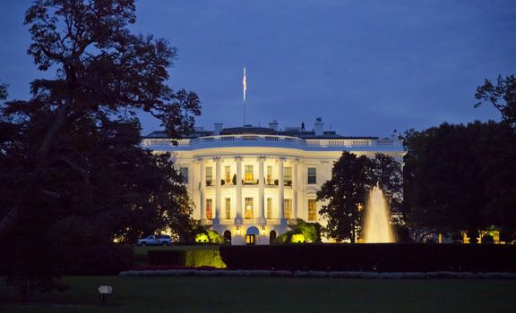 The White House in Washington D.C. at the night