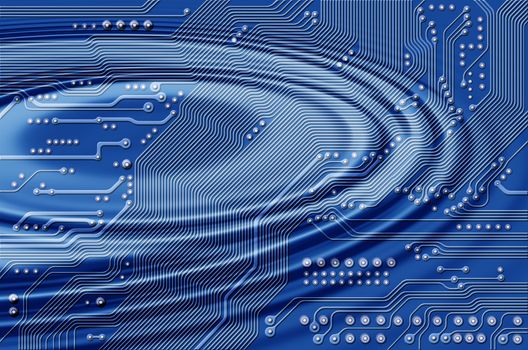 Image of the printed circuit - motherboard - technology abstract