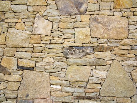 Texture of stone wall - cyclopean masonry
