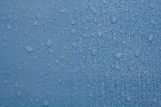 Texture water droplets on a blue background photography