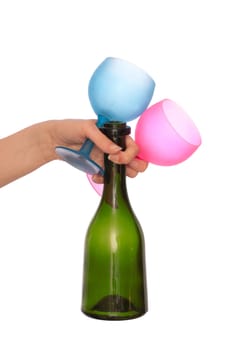 colored wine glasses for cocktails for party