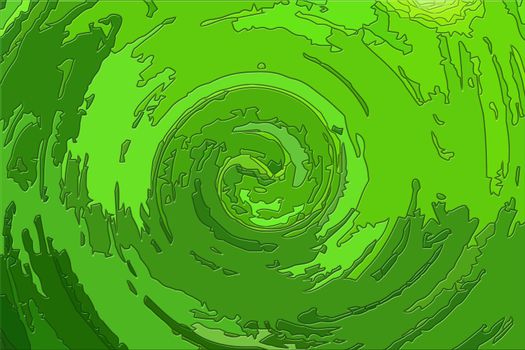 background showing green spiral pointing upwards
