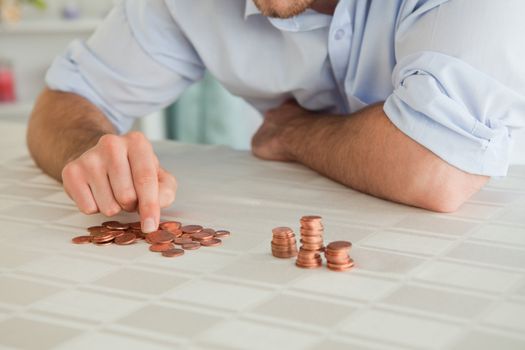 Small change being counted