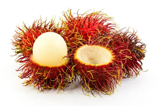 rambutan isolated on white background