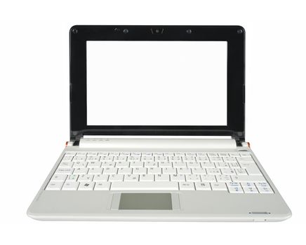 The Laptop Computer on white background