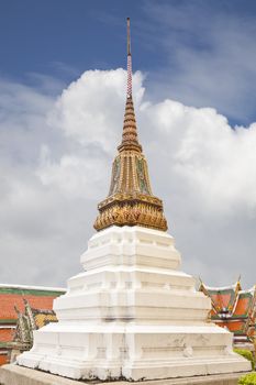 stupa in wat phra kaew, bangkok, thailand
