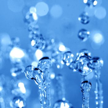 water drops in motion macro close up