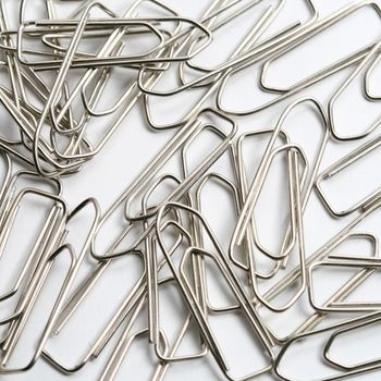 paper clips macro close up