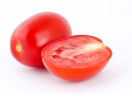 Fresh tomatoes isolated on white background