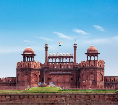 Red Fort (Lal Qila) Delhi - World Heritage Site. Delhi, India