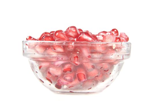 Pomegranate fruit and pips