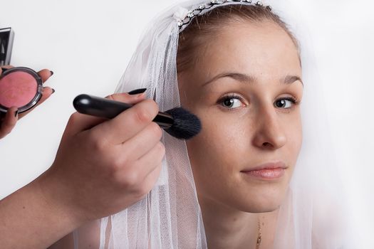 Bridal make-up studio photography