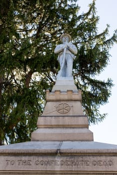 Headstones in Confederate Cemetery of Fredericksburg and Spotsylvania