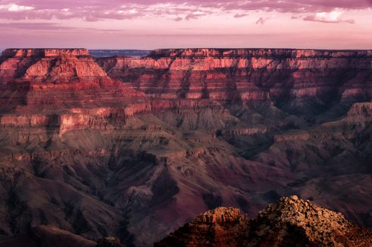 Grand canyon colorful sunrise, Arizona, USA