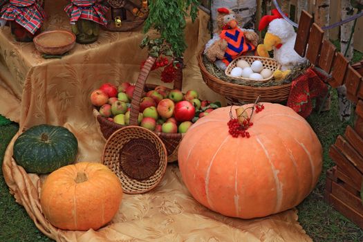 vegetable set on rural market