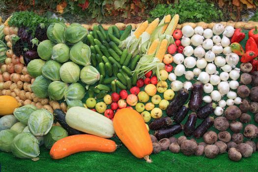 vegetable set on rural market