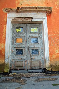 terrible door in old-time house