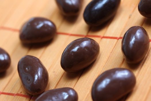 macadamia nuts covered with chocolate
