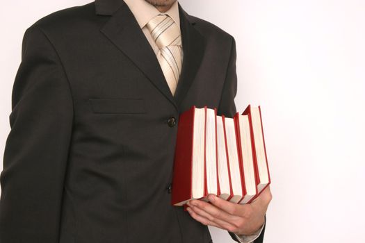 close up of business man in brown suit