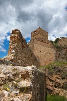 Old fortification ruins in Sagunto, Spain