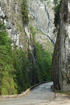 Spectacular mountain passage in Transylvania