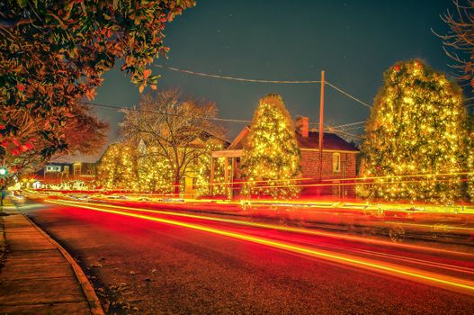 christmas traffic at mcadenville north carolina