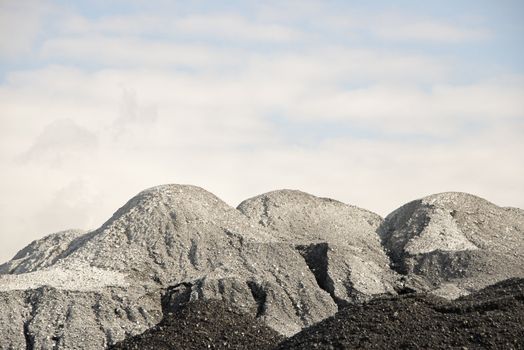 belt with black coal for industrial use